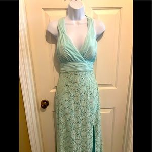 Morgan & Co Mint Green Formal Gown, Size 1/2
